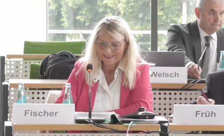 Bild von Brunhild Fischer mit Link zu Materialien der Anhörung